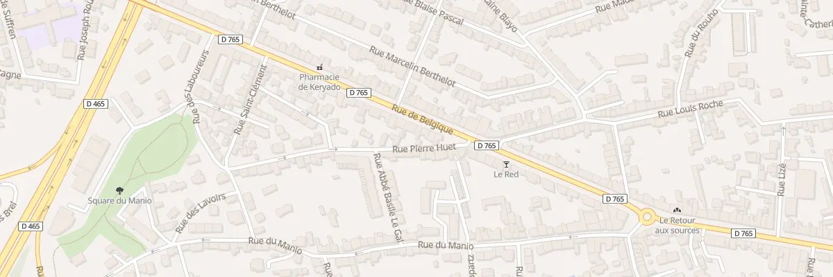 Plan du 13 Rue Pierre Huet à Lorient