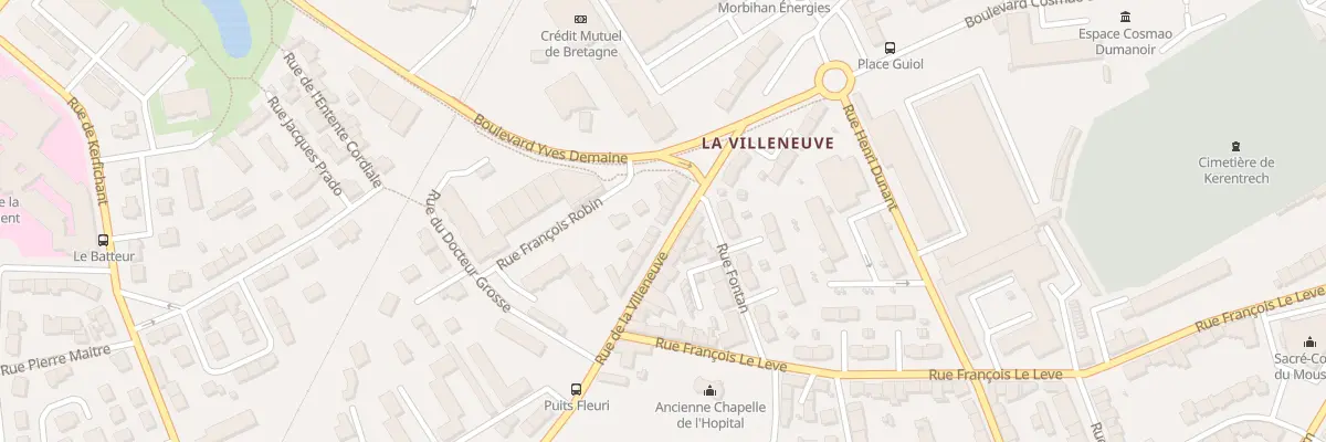 Plan du 65 Rue de la Villeneuve à Lorient