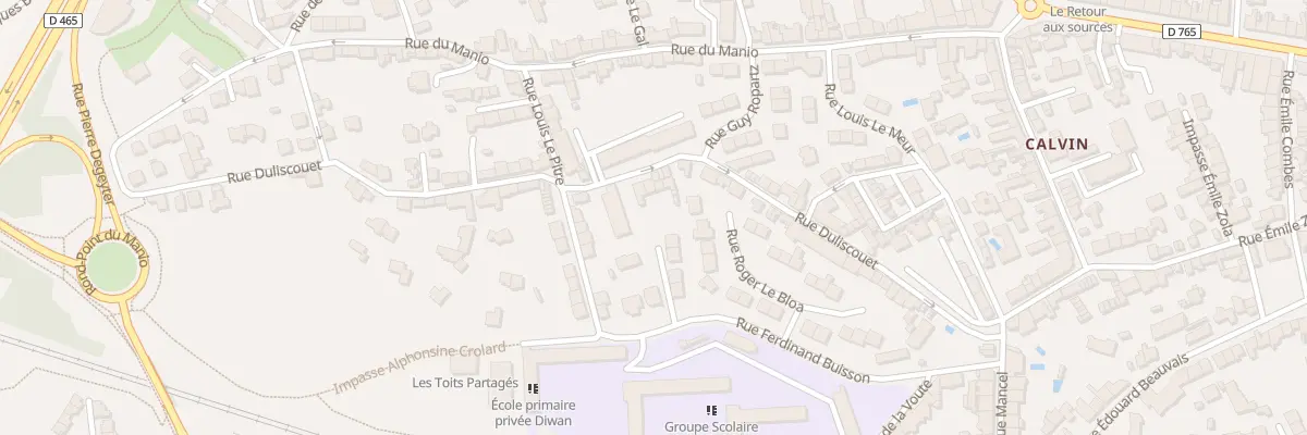 Plan du 50 Rue Duliscouët à Lorient