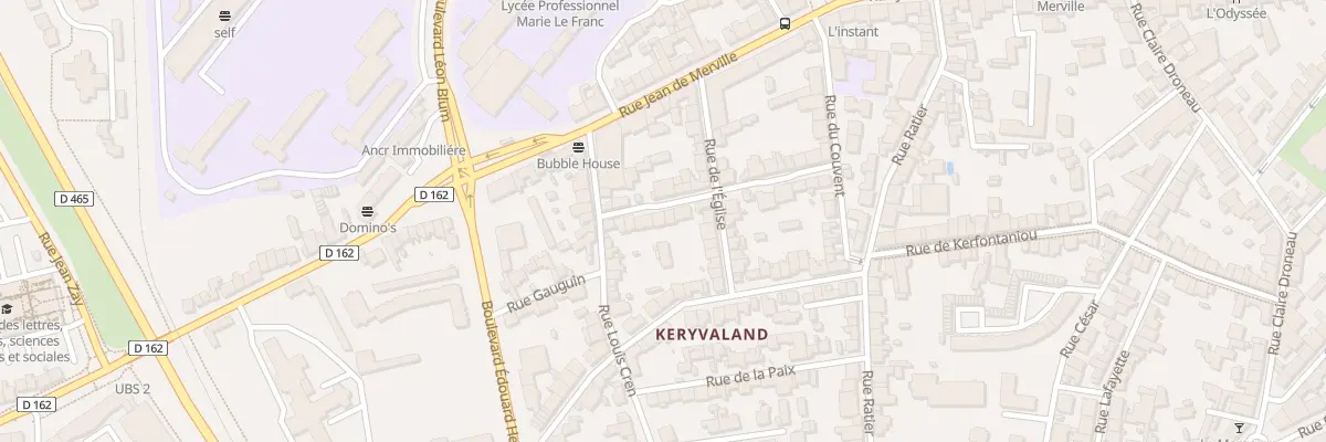 Plan du 26 Rue des Noyers à Lorient