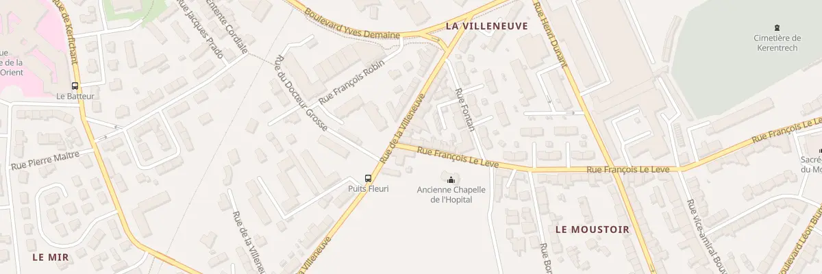 Plan du 82 Rue de la Villeneuve à Lorient