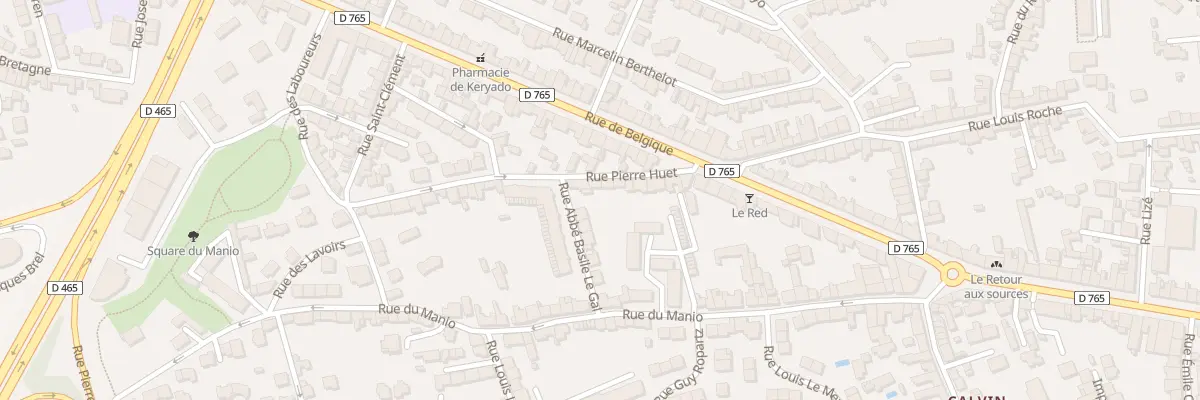 Plan du 16 Rue Pierre Huet à Lorient