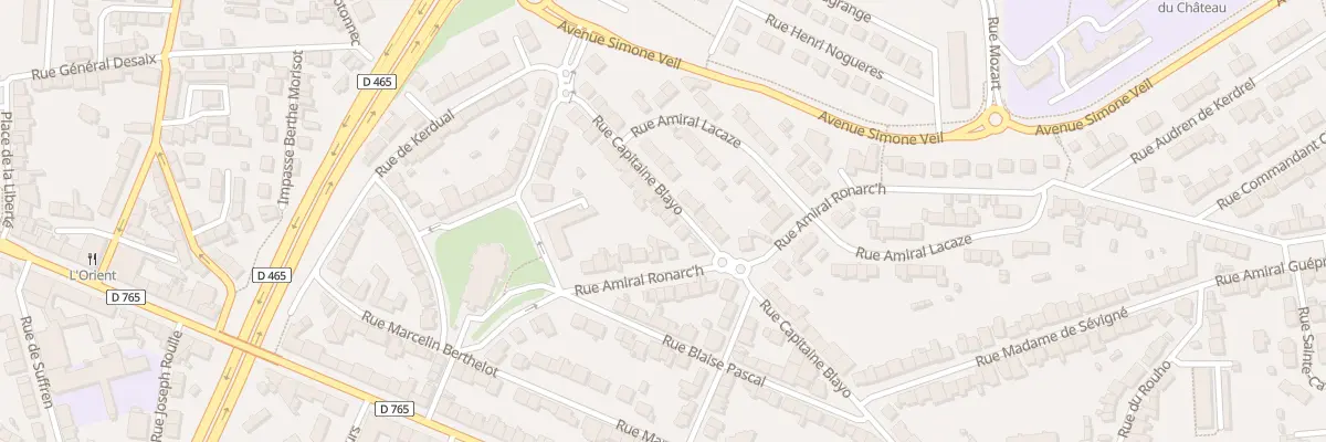 Plan du 50 Rue Cap Blayo à Lorient