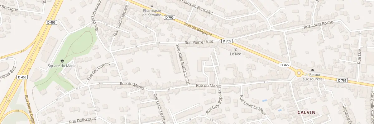 Plan du 7 Rue abbé Basile Le Gal à Lorient