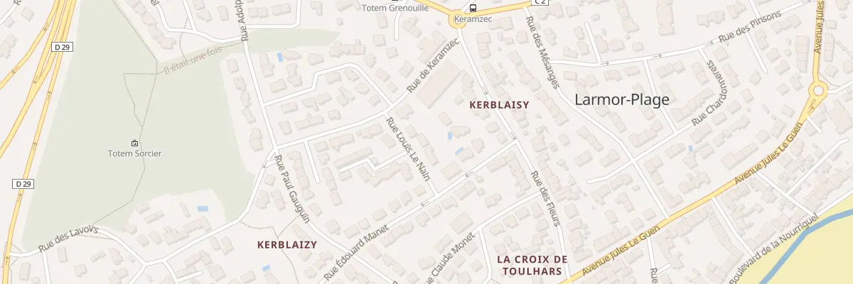 Plan du 3 Rue Louis le Nain à Larmor-Plage