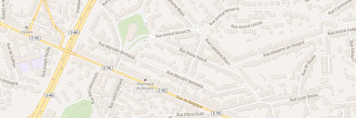 Plan du 28 Rue Blaise Pascal à Lorient