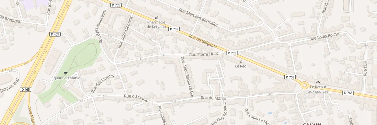 Plan du 18 Rue Pierre Huet à Lorient