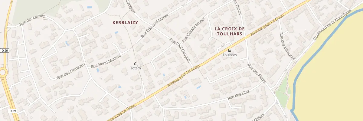 Plan du 2B Rue Paul Gauguin à Larmor-Plage