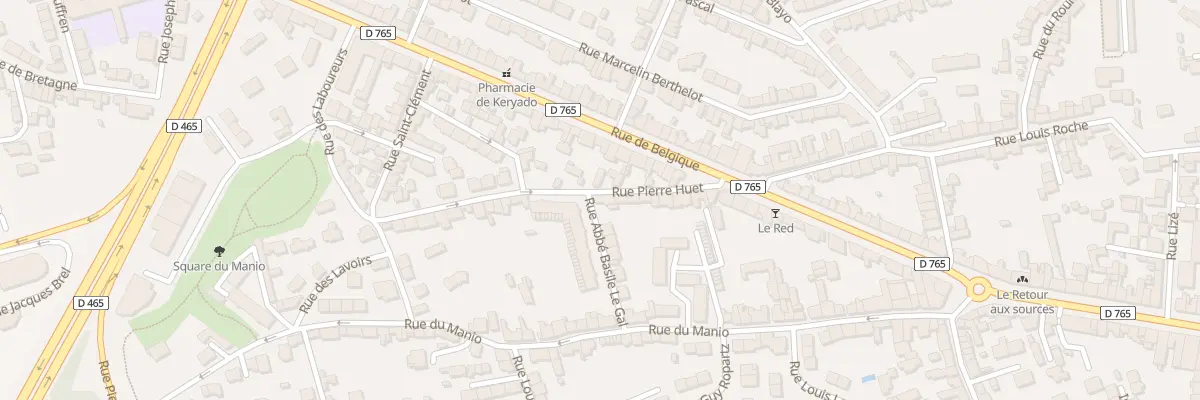 Plan du 13 Rue abbé Basile Le Gal à Lorient