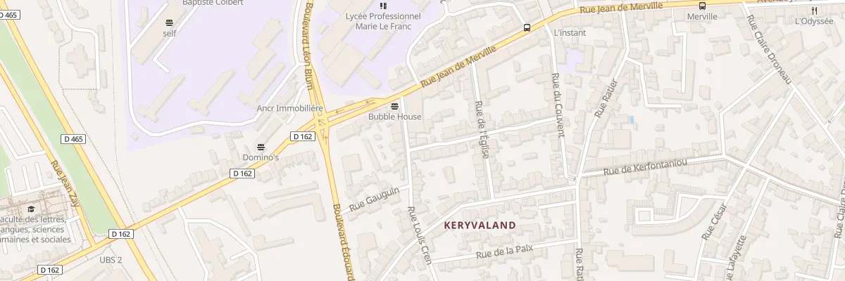 Plan du 29 Rue des Noyers à Lorient