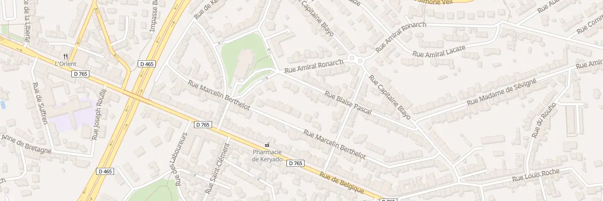 Plan du 36 Rue Blaise Pascal à Lorient