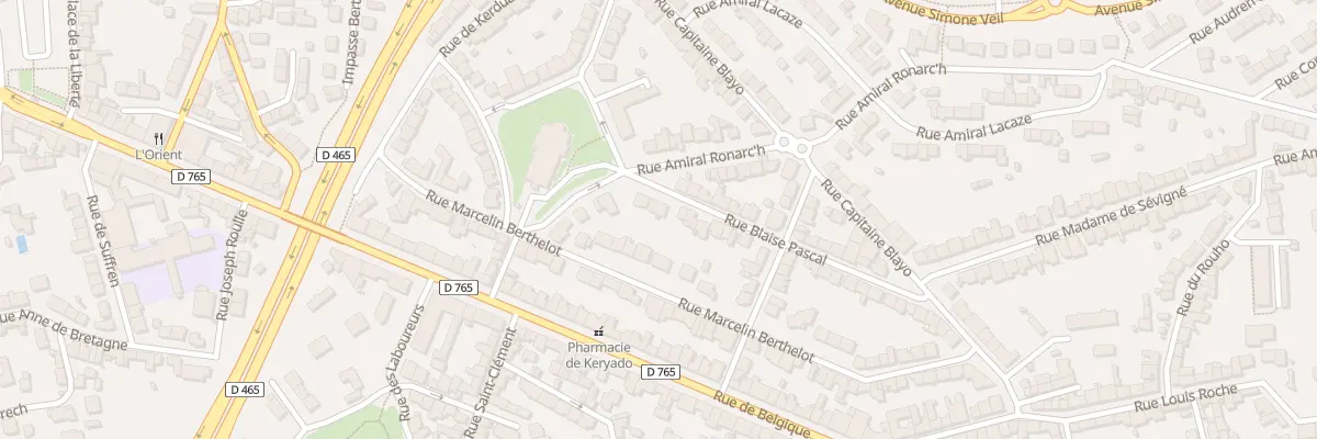 Plan du 38 Rue Blaise Pascal à Lorient