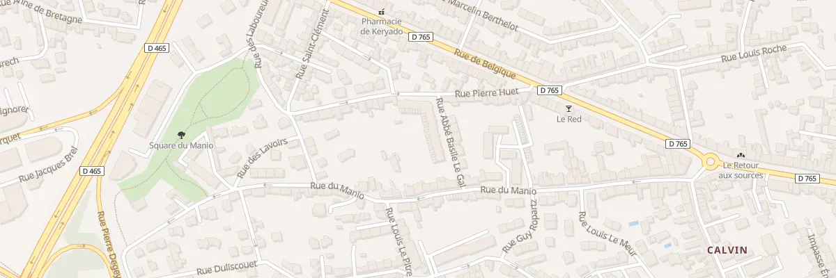 Plan du 22 Rue Pierre Huet à Lorient