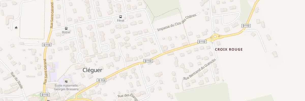 Plan du 25 Rue Anne de Bretagne à Cléguer
