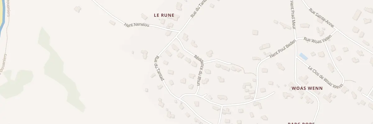 Plan du 6 Res du Rhun à Trélévern