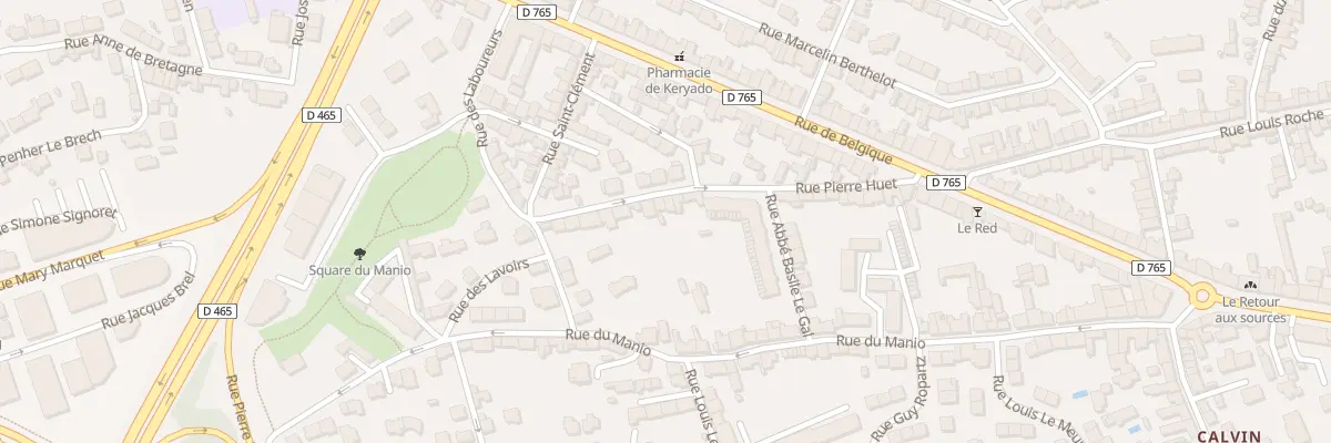 Plan du 30 Rue Pierre Huet à Lorient