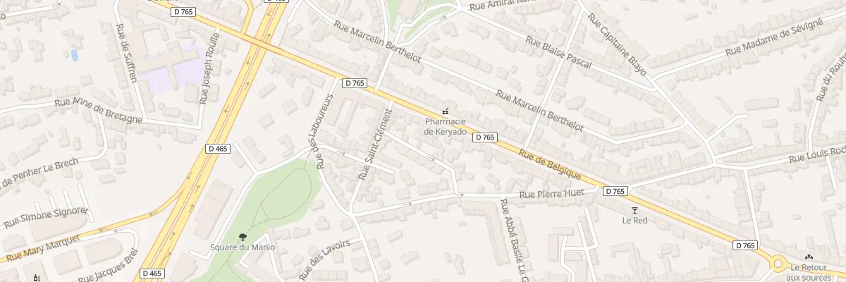 Plan du 9 Rue Saint-Joseph à Lorient