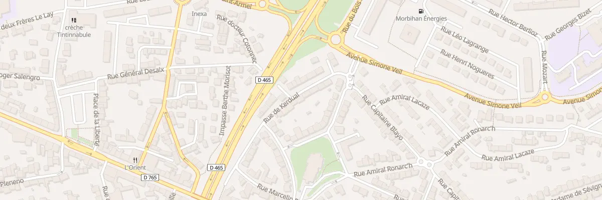 Plan du 23 Rue de Kerdual à Lorient