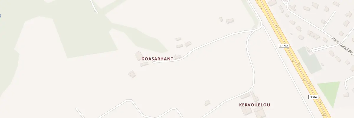Plan du 8 Goas Arhant à Caouënnec-Lanvézéac