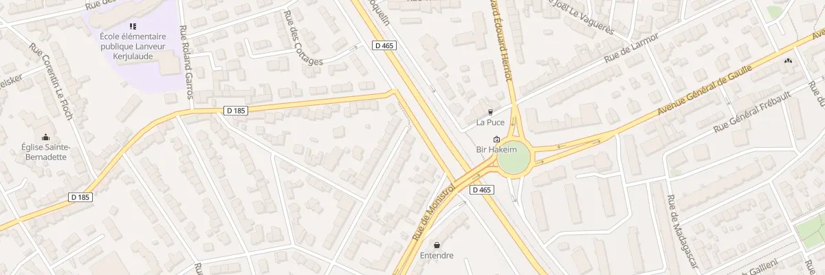 Plan du 2 Rue de Langlade à Lorient
