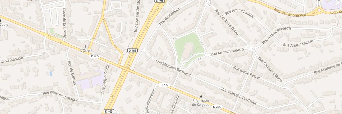Plan du 4 Rue Pierre Le Breton à Lorient