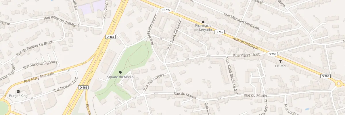Plan du 43 Rue Pierre Huet à Lorient