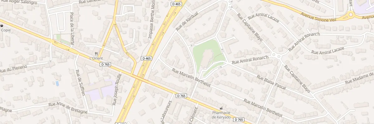 Plan du 6 Rue Pierre Le Breton à Lorient