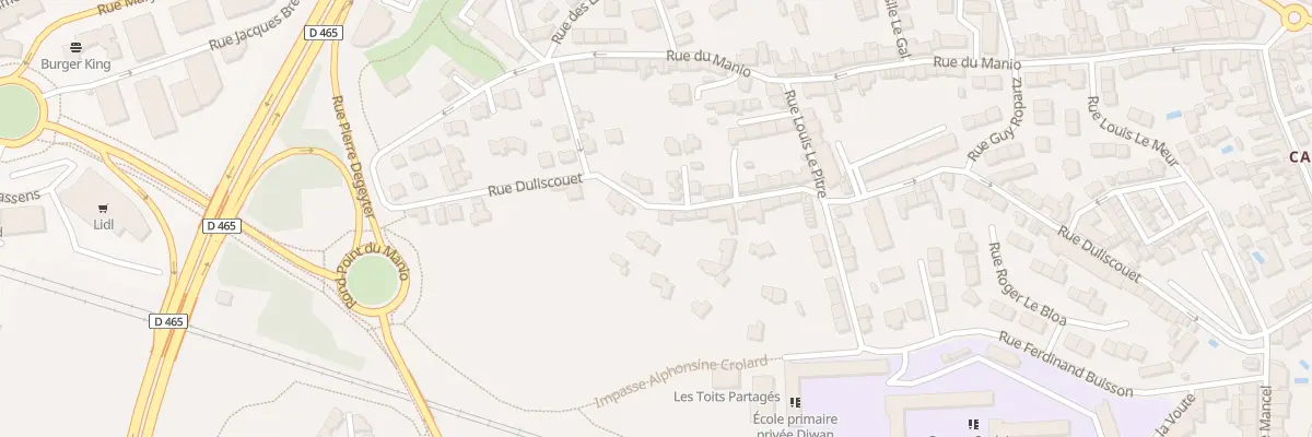 Plan du 72 Rue Duliscouët à Lorient