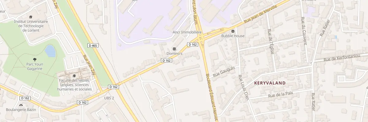 Plan du 34 Rue de Kerjulaude à Lorient