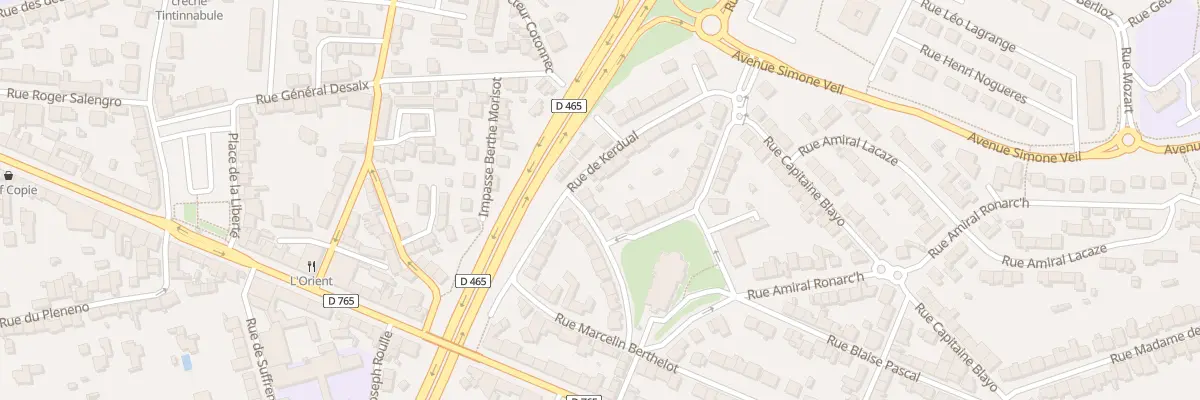 Plan du 3 Rue Pierre Le Breton à Lorient