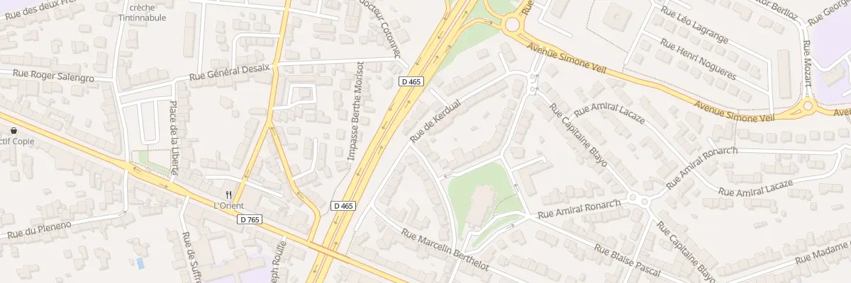 Plan du 5 Rue Pierre Le Breton à Lorient