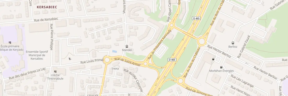 Plan du 10 Rue du Pdt Kennedy à Lorient
