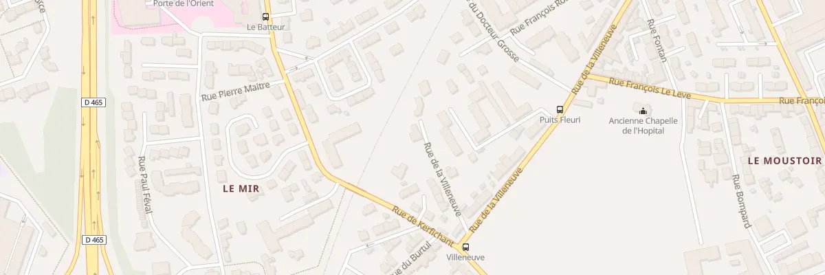 Plan du 119 Rue de la Villeneuve à Lorient