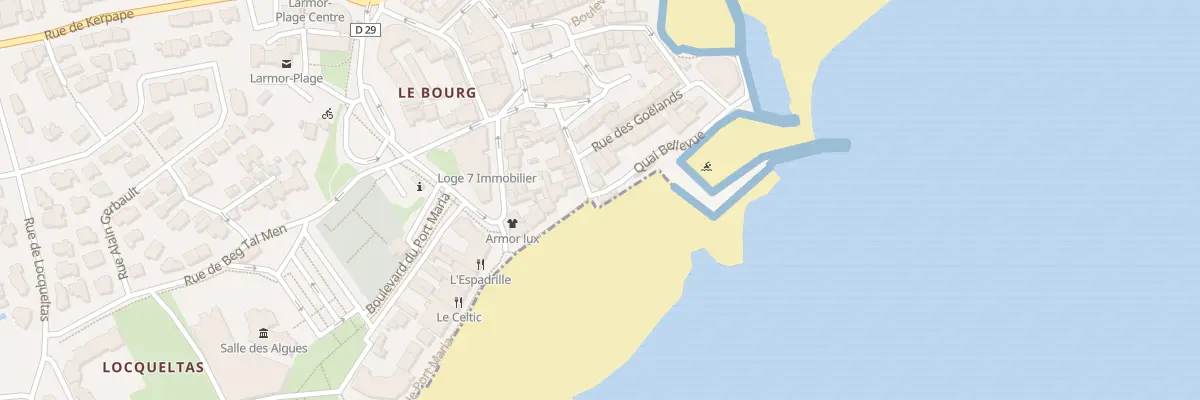 Plan du 9005 Quai Bellevue à Larmor-Plage