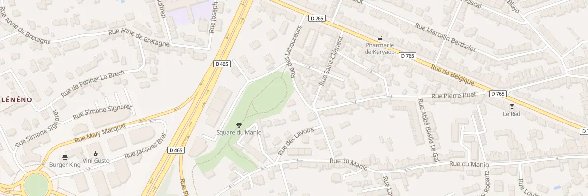 Plan du 23 Rue des Laboureurs à Lorient