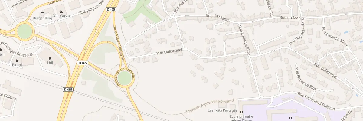 Plan du 80 Rue Duliscouët à Lorient