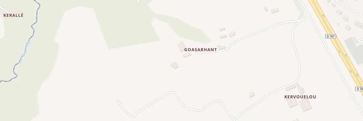 Plan du 10 Goas Arhant à Caouënnec-Lanvézéac