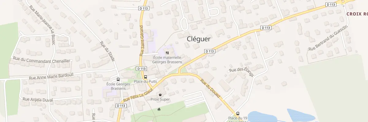 Plan du 3 Rue Anne de Bretagne à Cléguer
