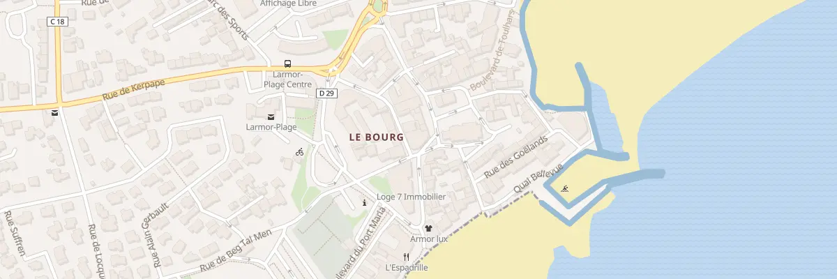 Plan du 1 Rue des Algues à Larmor-Plage
