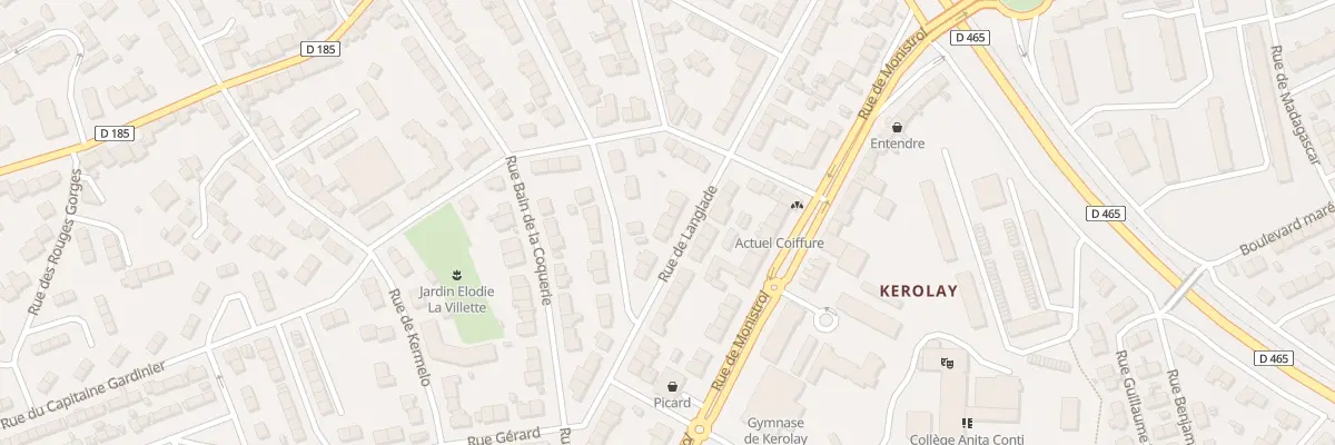 Plan du 35 Rue de Langlade à Lorient