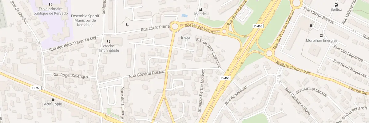 Plan du 4 Rue des Travailleurs à Lorient