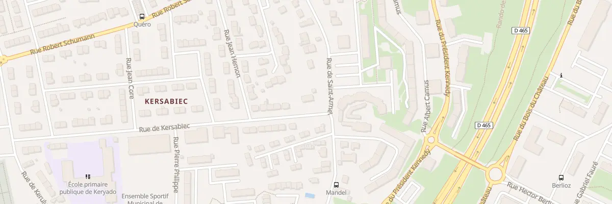 Plan du 1 Rue de Kersabiec à Lorient