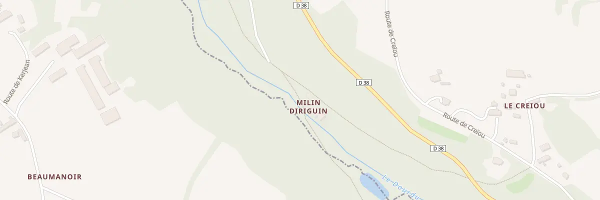 Plan du 5214 Moulin Diriguin à Louannec