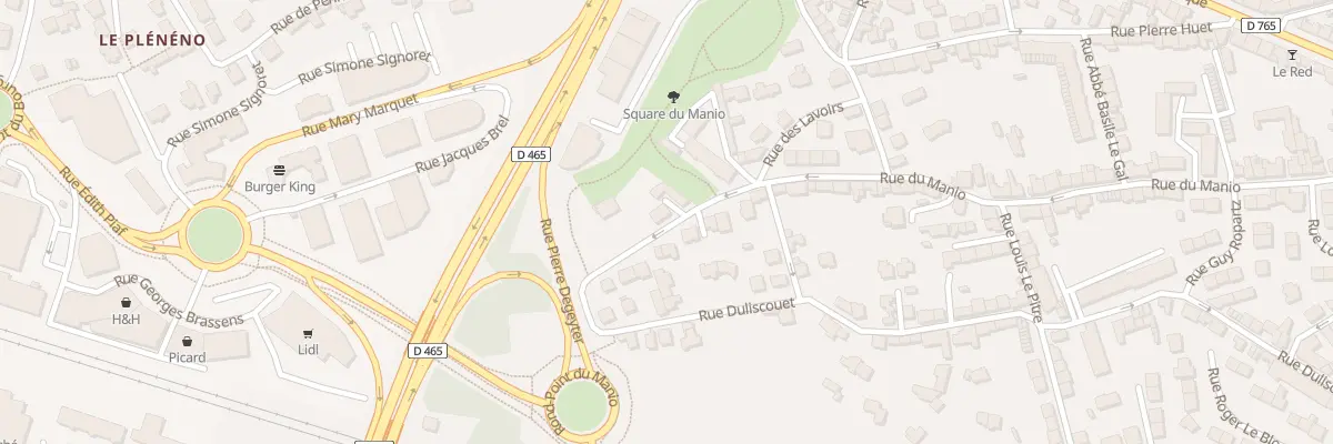 Plan du 107 Rue du Manio à Lorient