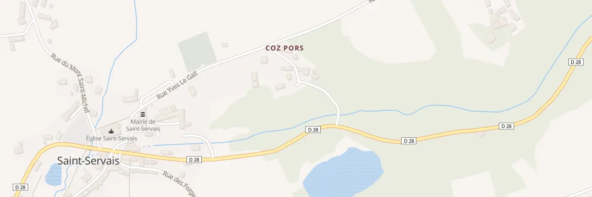 Plan du 4 Coz Pors à Saint-Servais