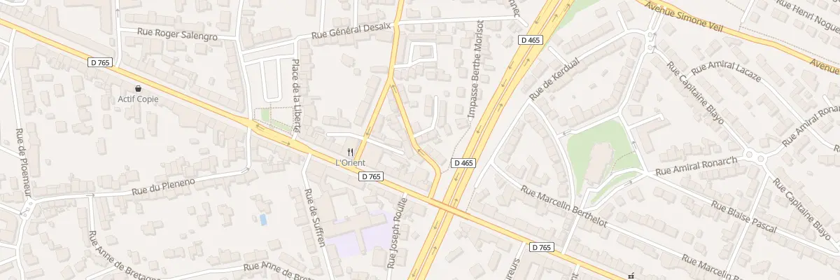 Plan du 15 Rue de Saint-Armel à Lorient