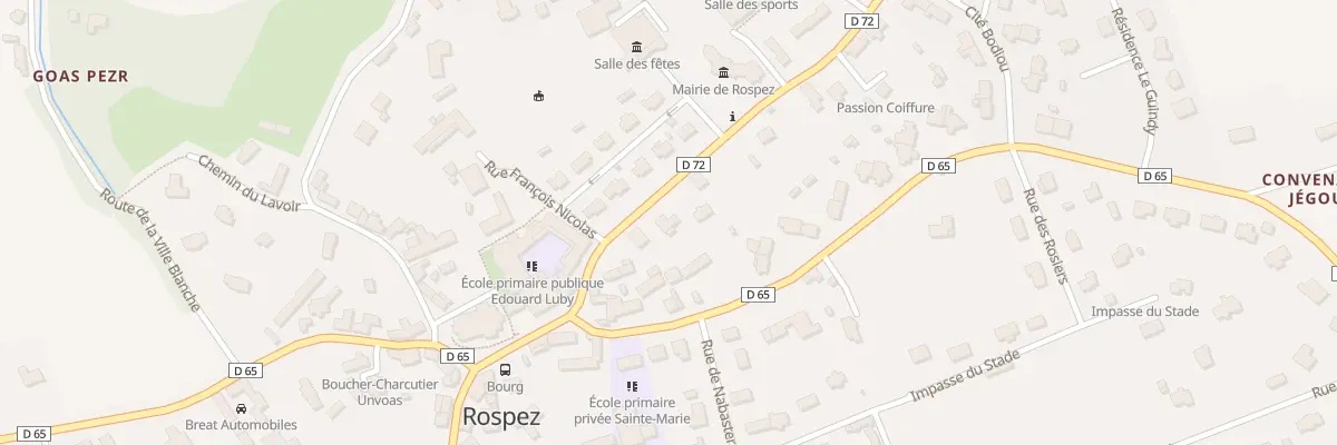 Plan du 4T Rte de Lanmérin à Rospez