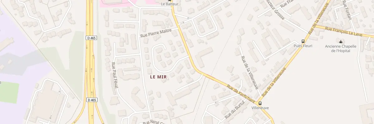 Plan du 16 Rue de Kerfichant à Lorient