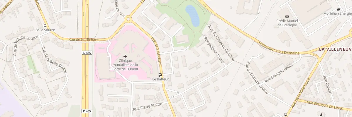 Plan du 8 Rue Charles Tillon à Lorient