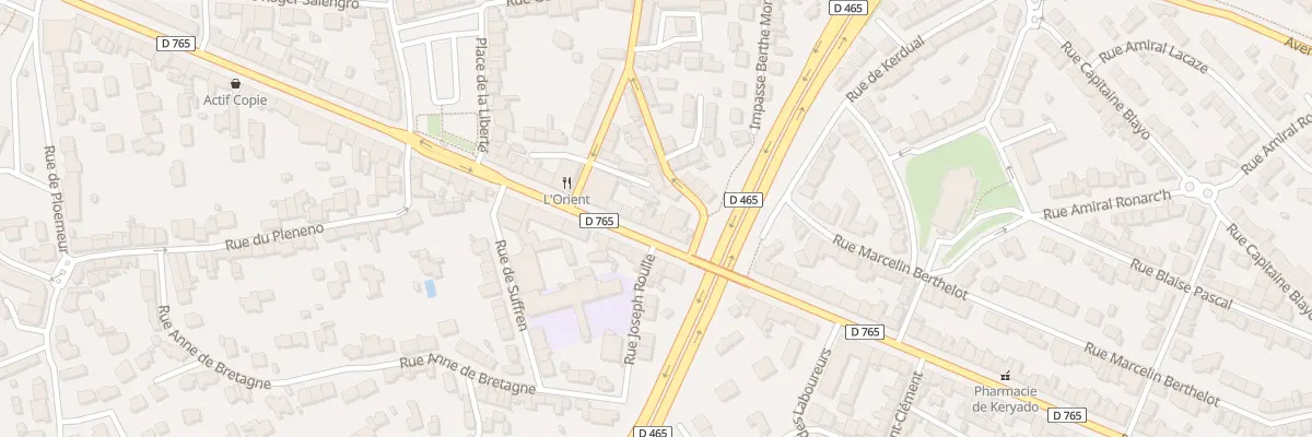 Plan du 125 Rue de Belgique à Lorient